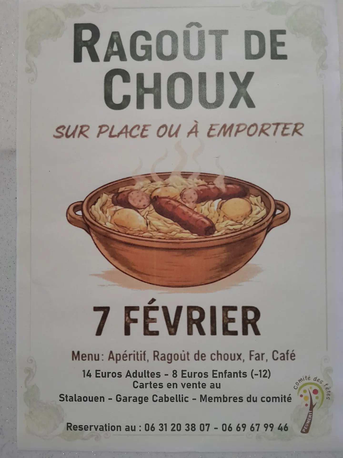 Soirée repas - Peumerit - Pays Bigouden