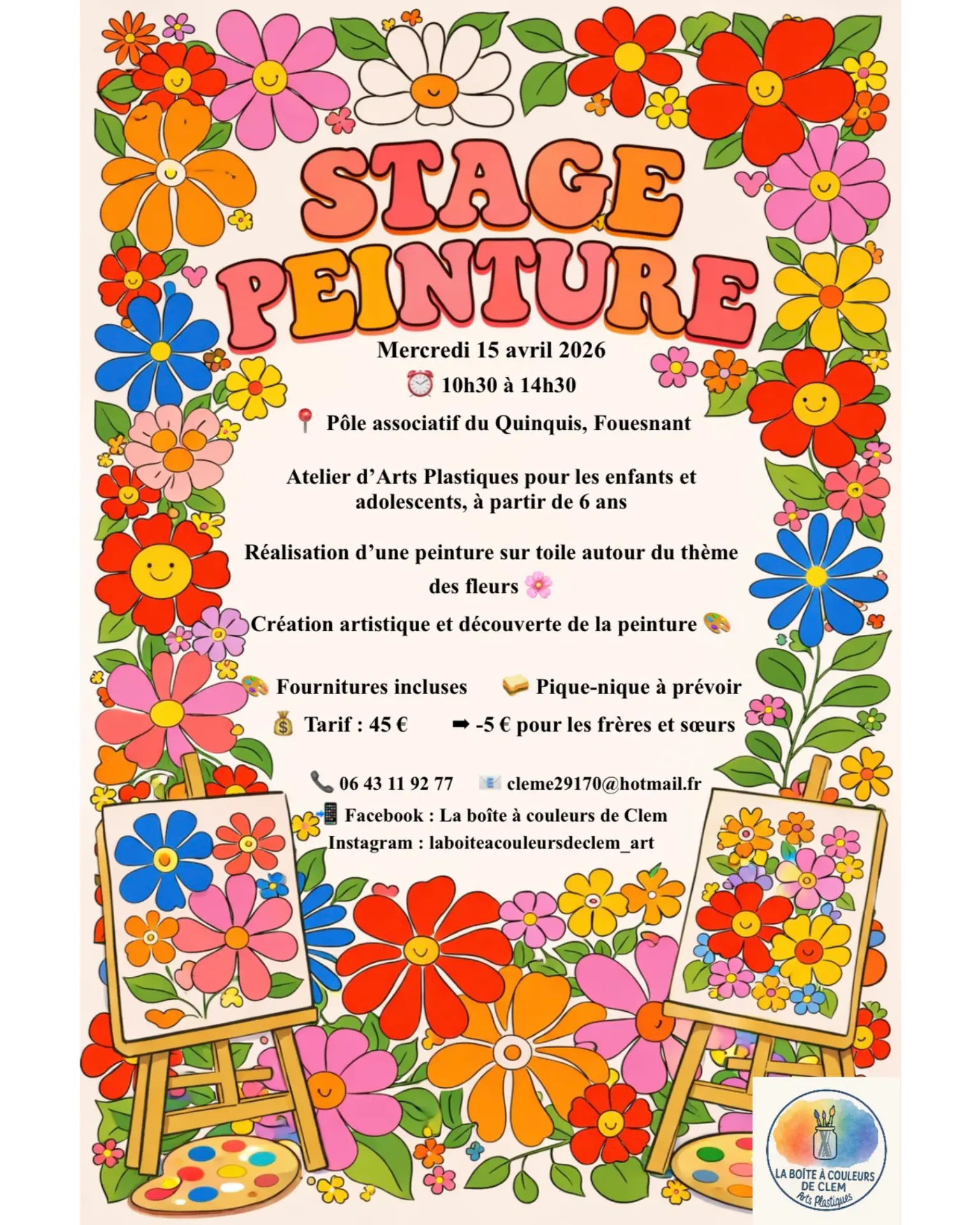 stage peinture avril enfants