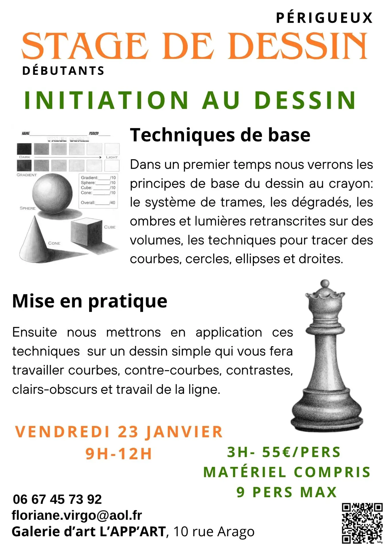 STAGES ET COURS DE DESSIN/PEINTURE - 57