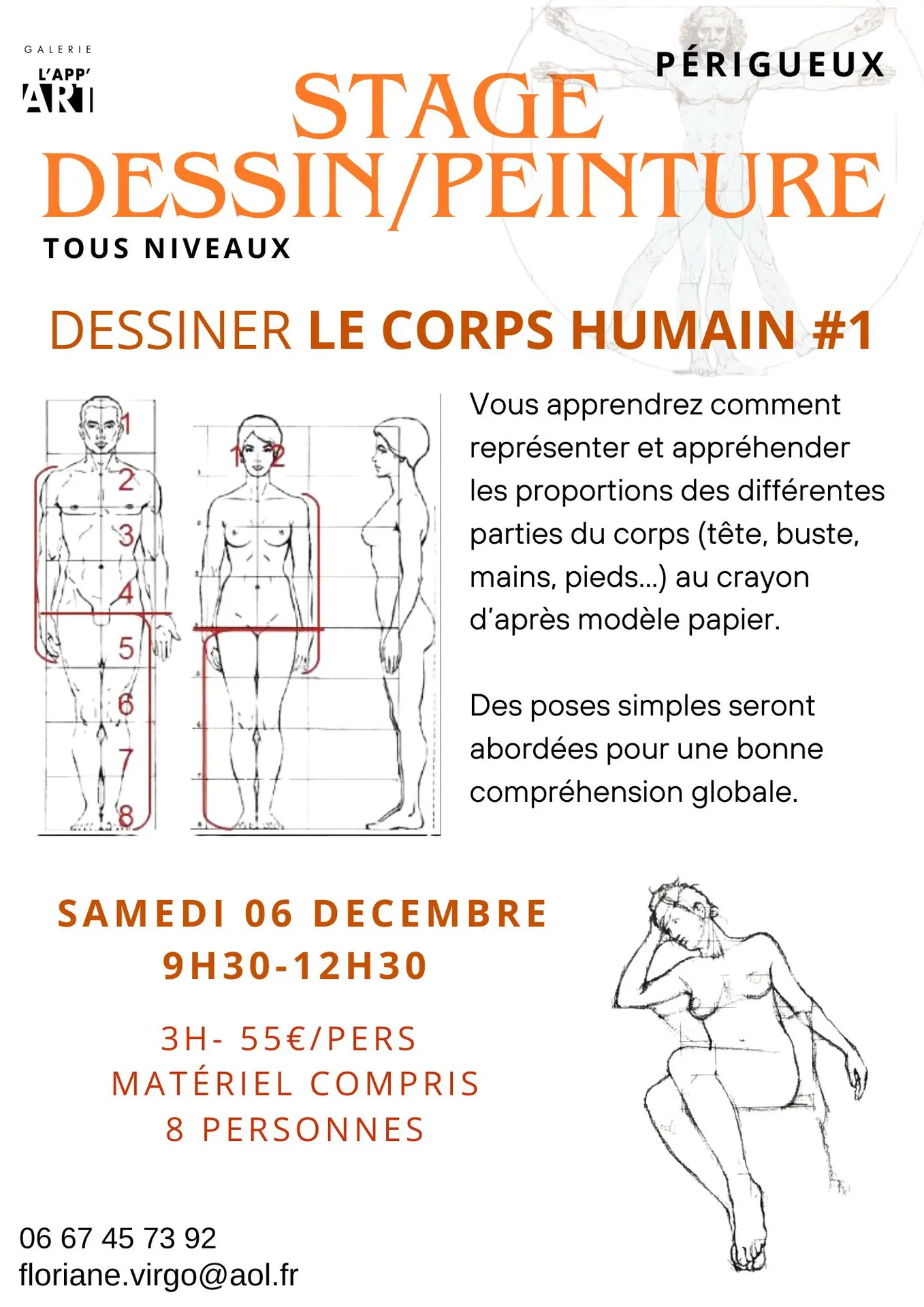 STAGE ET COURS DE DESSIN/PEINTURE
