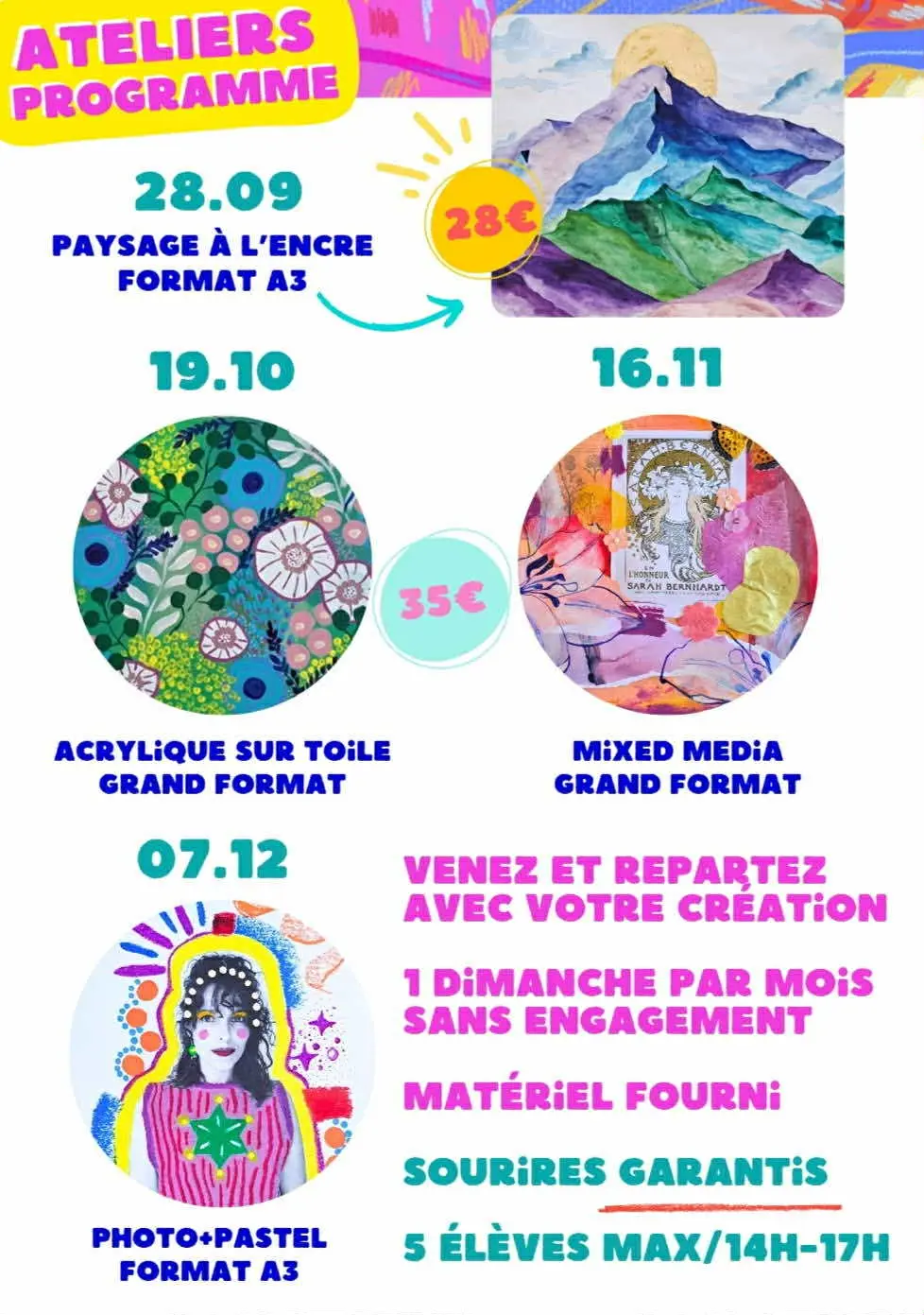 Ateliers arts créatifs