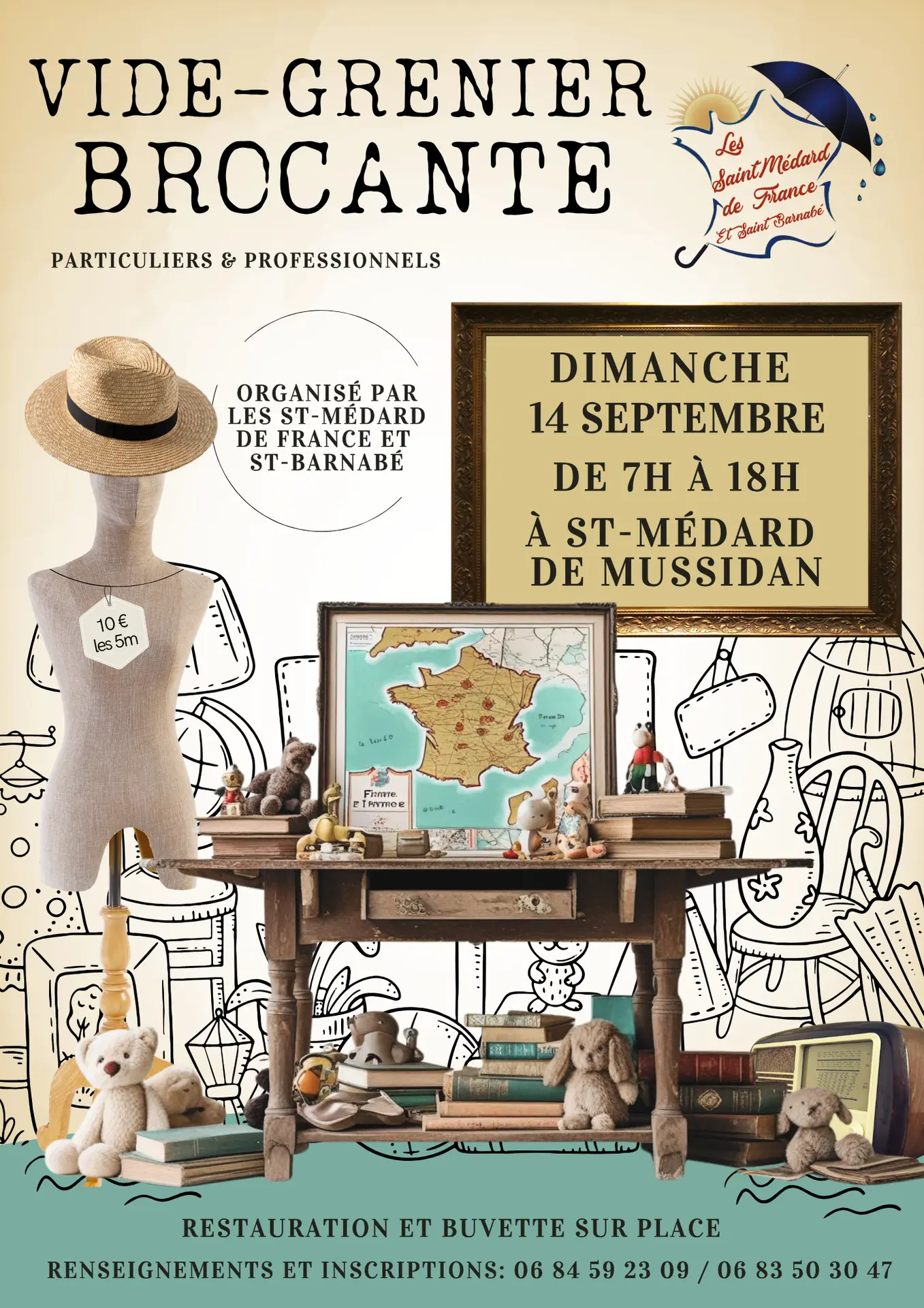 Vide grenier Brocante St Médard de France 2025