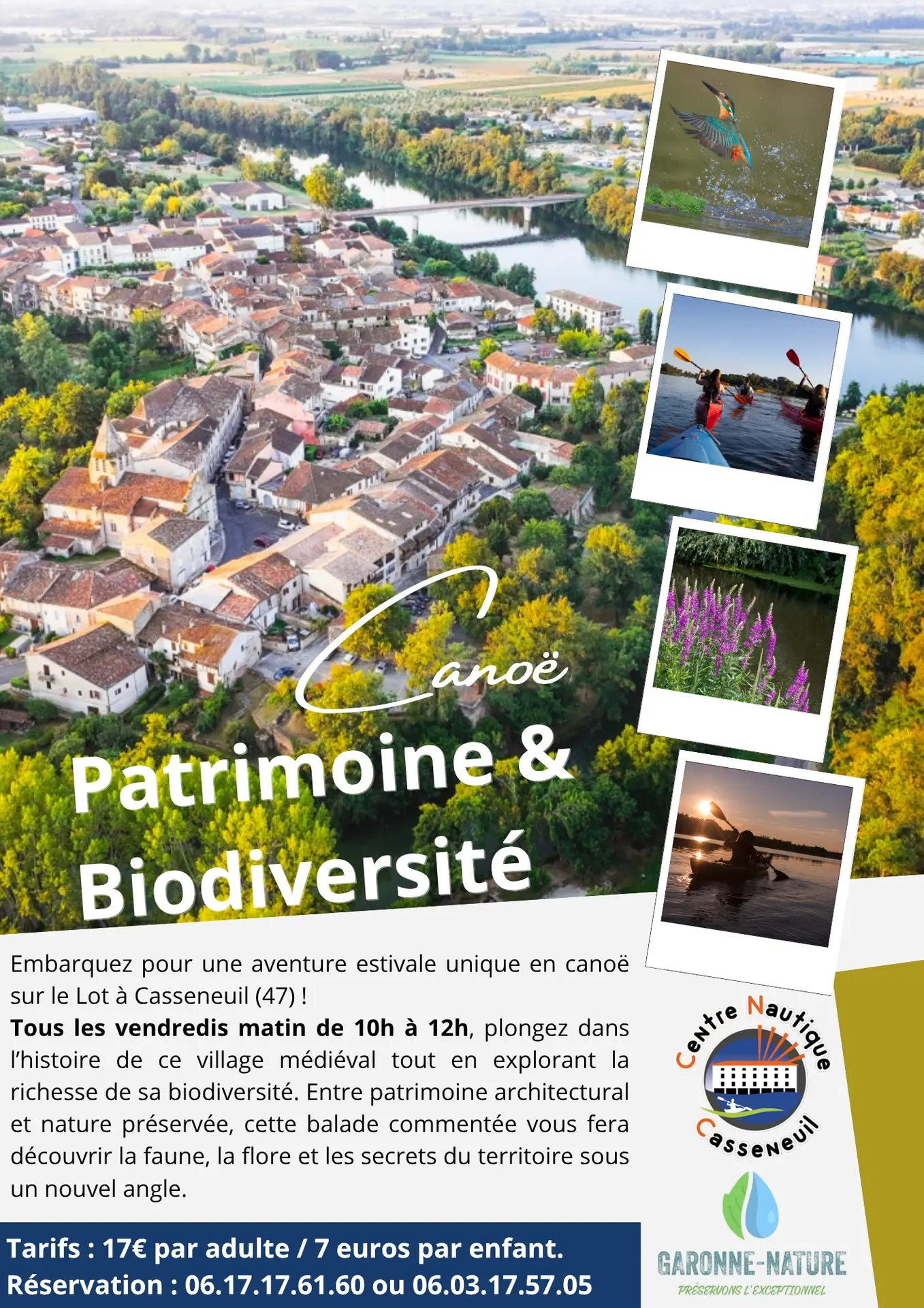 Affiche Tourisme Ville Toulouse Région Occitanie France Collage Photo Simple Moderne Blanc Bleu - 1