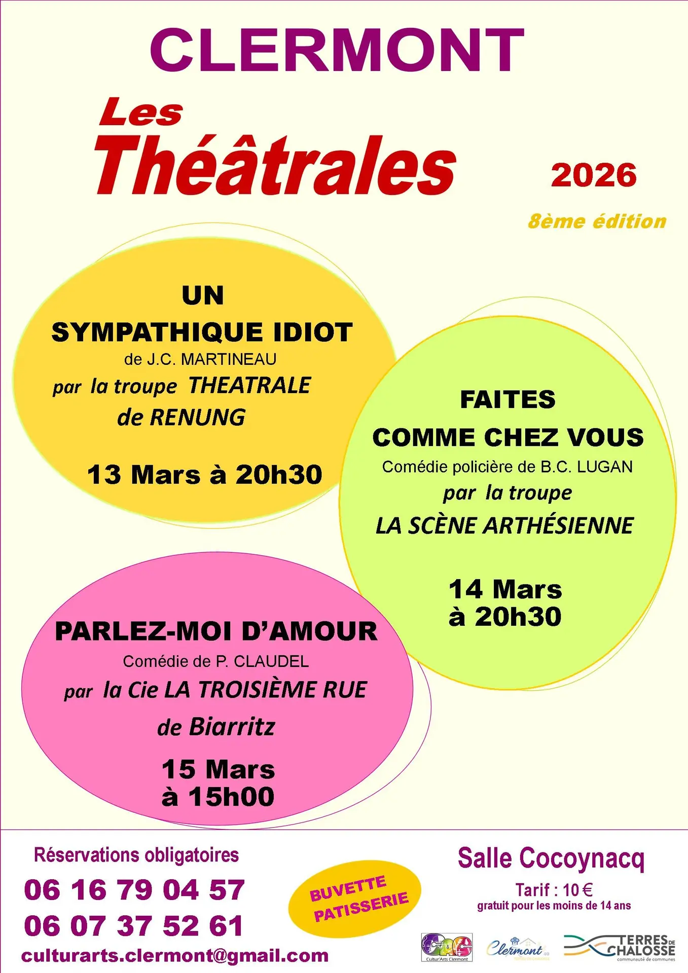 2026- Théâtrales - Affiche A3 couleurs ronds