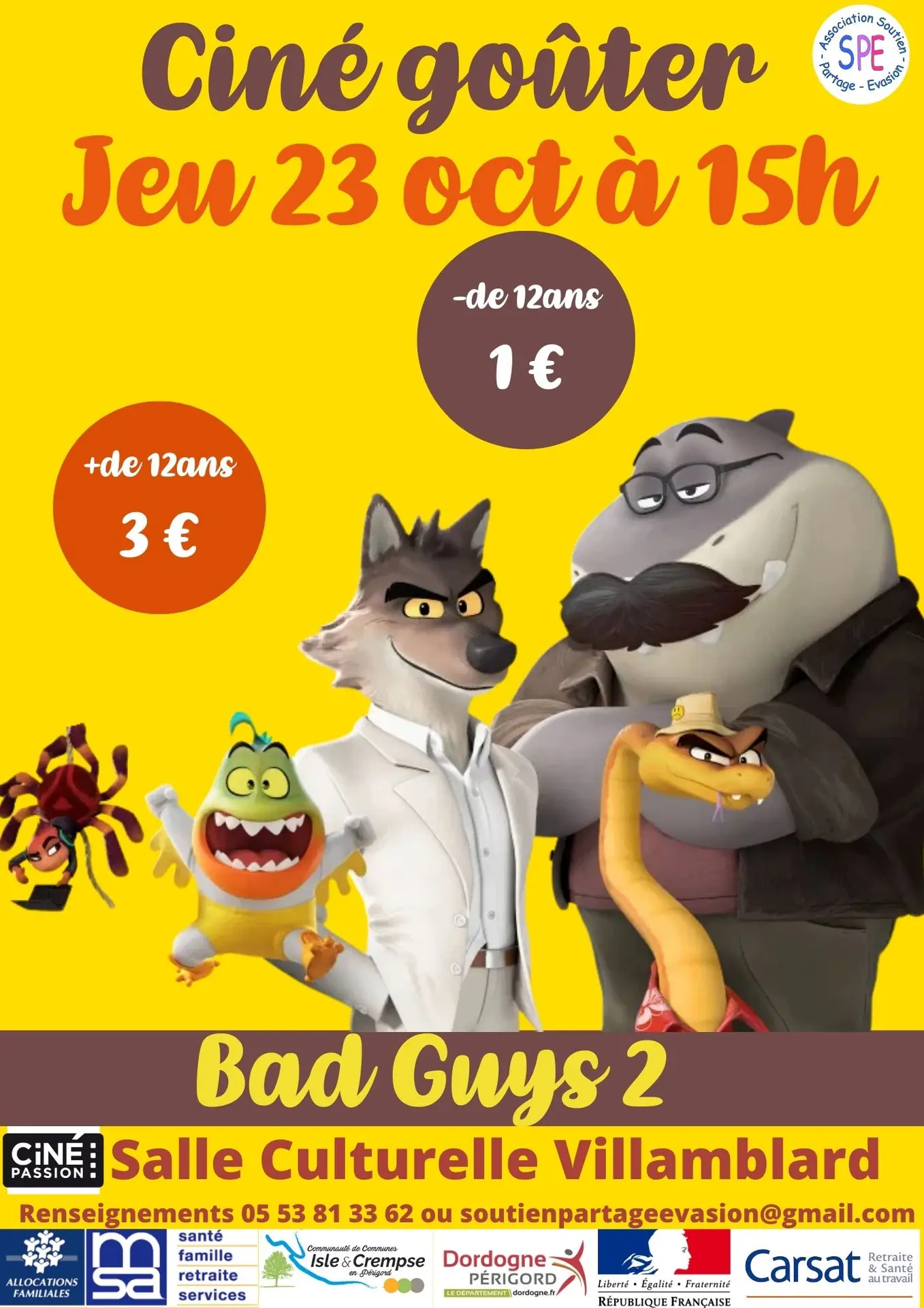 ciné goûter - ciné gouter avril 2025