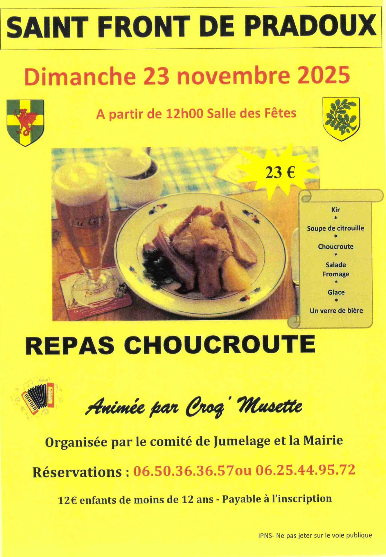 2311 repas choucroute