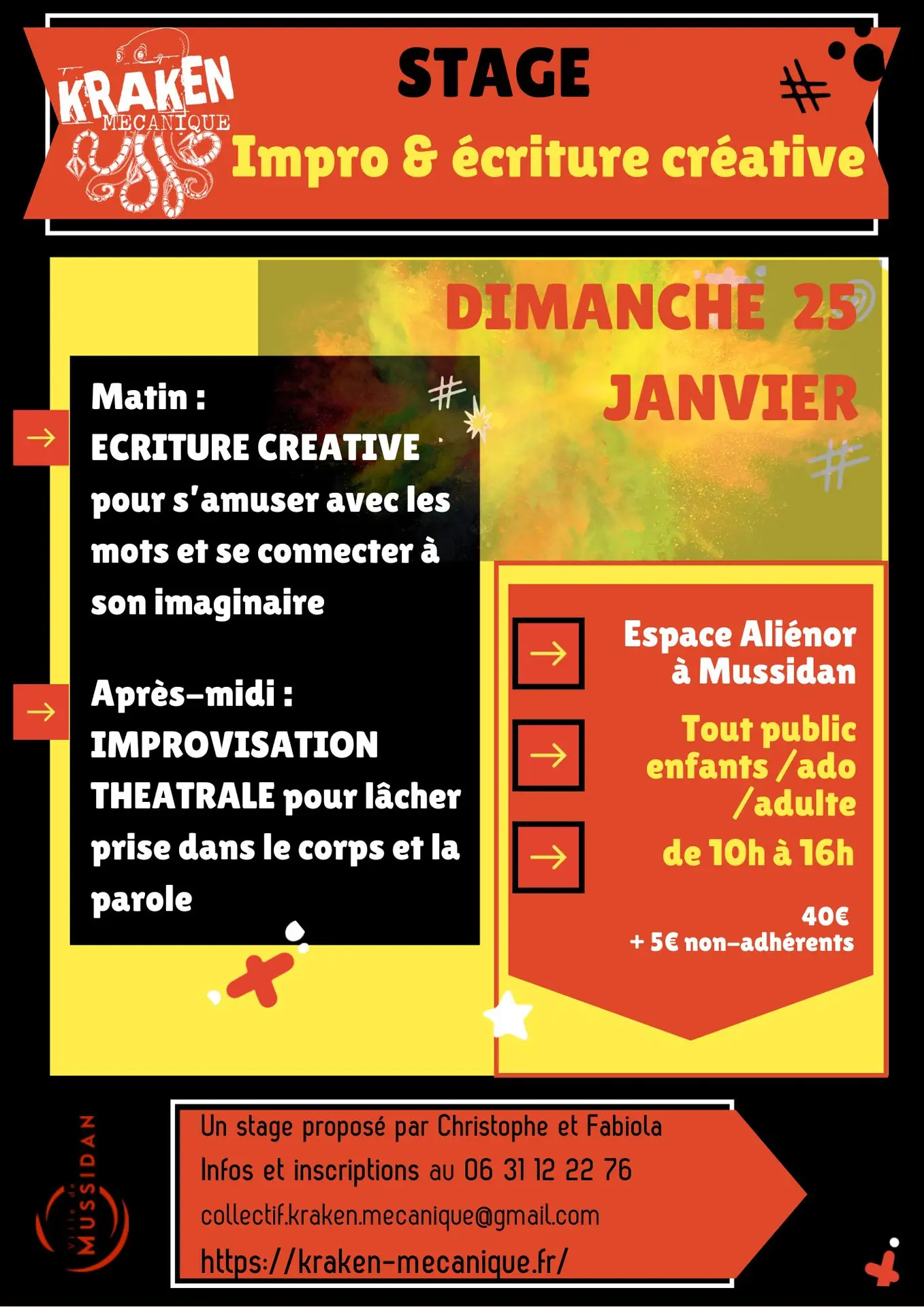 2501 stage impro et écriture