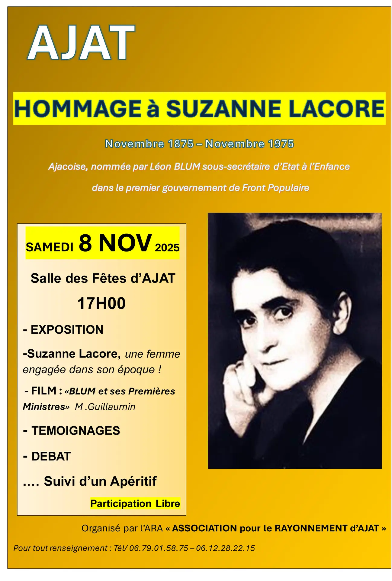 AJAT SUZANNE LACORE AFFICHE 20.10