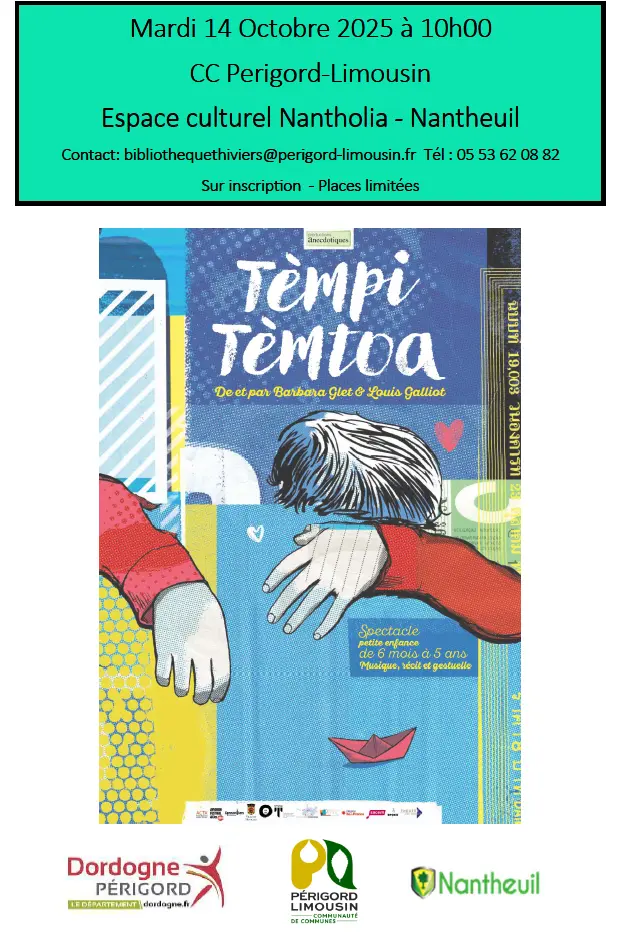 Affiche Tempi Temtoa avec horaire