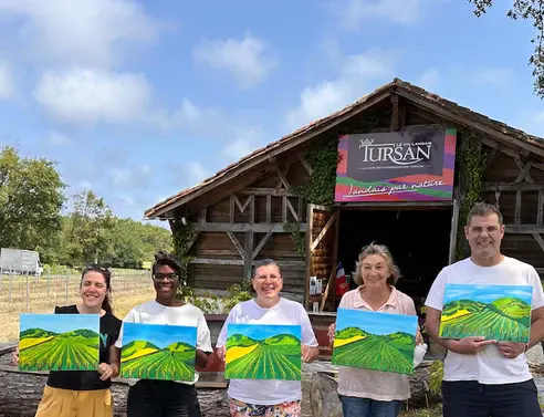 Atelier peinture cave Mugron 14 MARS