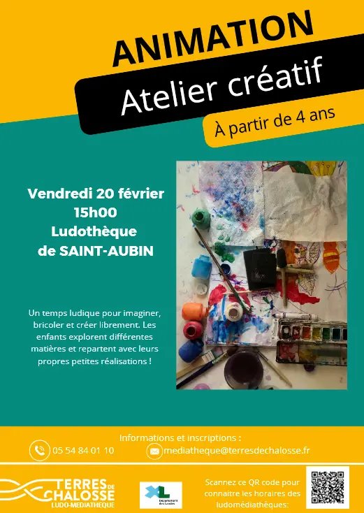 Ateliers créatifs 20 FEV St-Aubin