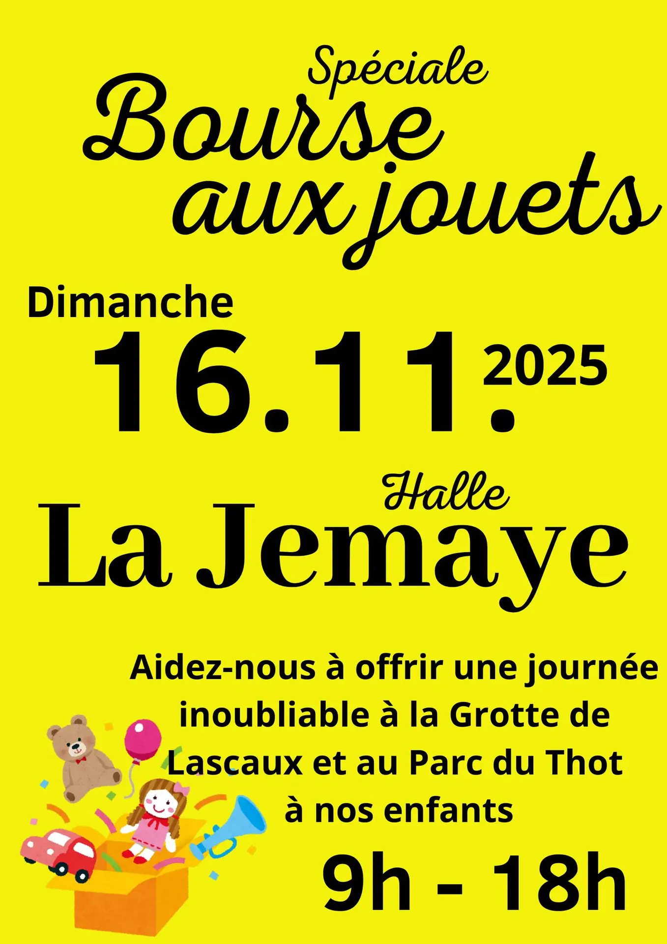Bourse aux jouets la Jemaye 16 nov