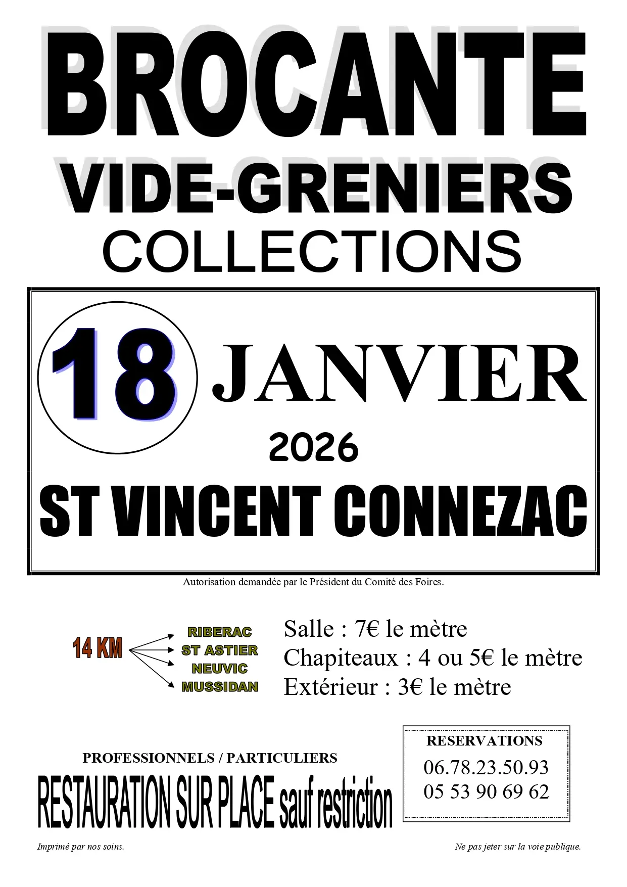 Brocante saint-vincent 18 janv