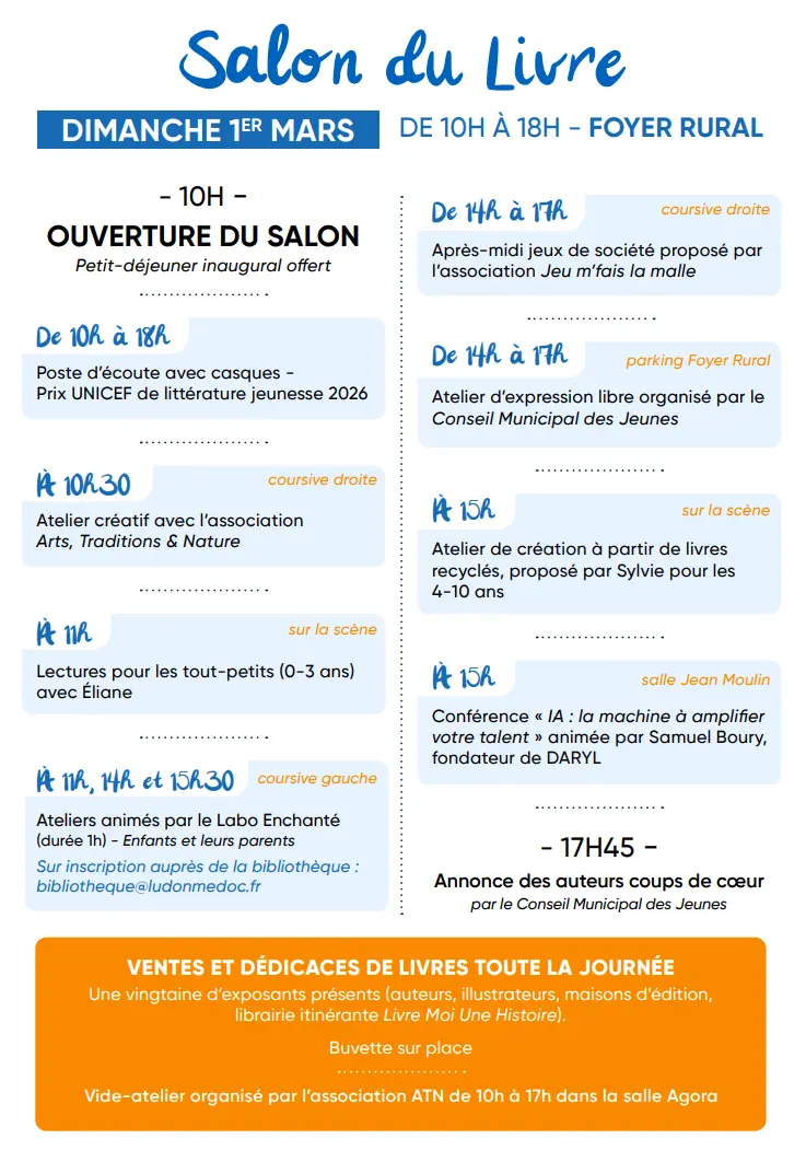 Salon du livre Ludon-Médoc