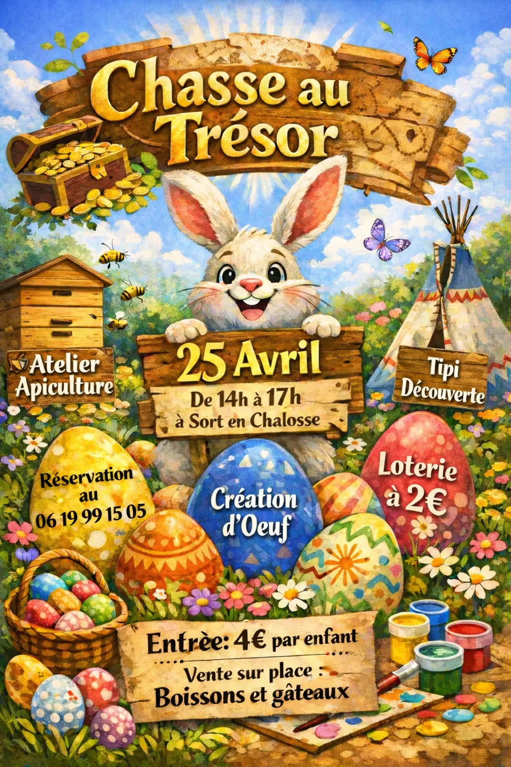 Chasse au trésor ape Sort 25 avril