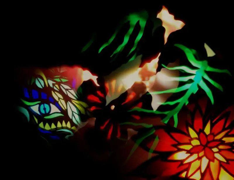 EDE oeil gros plan dans végétation