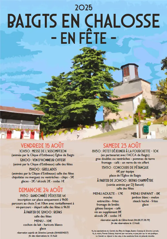 Fêtes de Baigts 23 et 24 AOUT