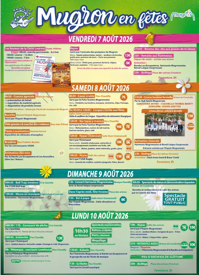 Fêtes de Mugron 7.10 AOUT