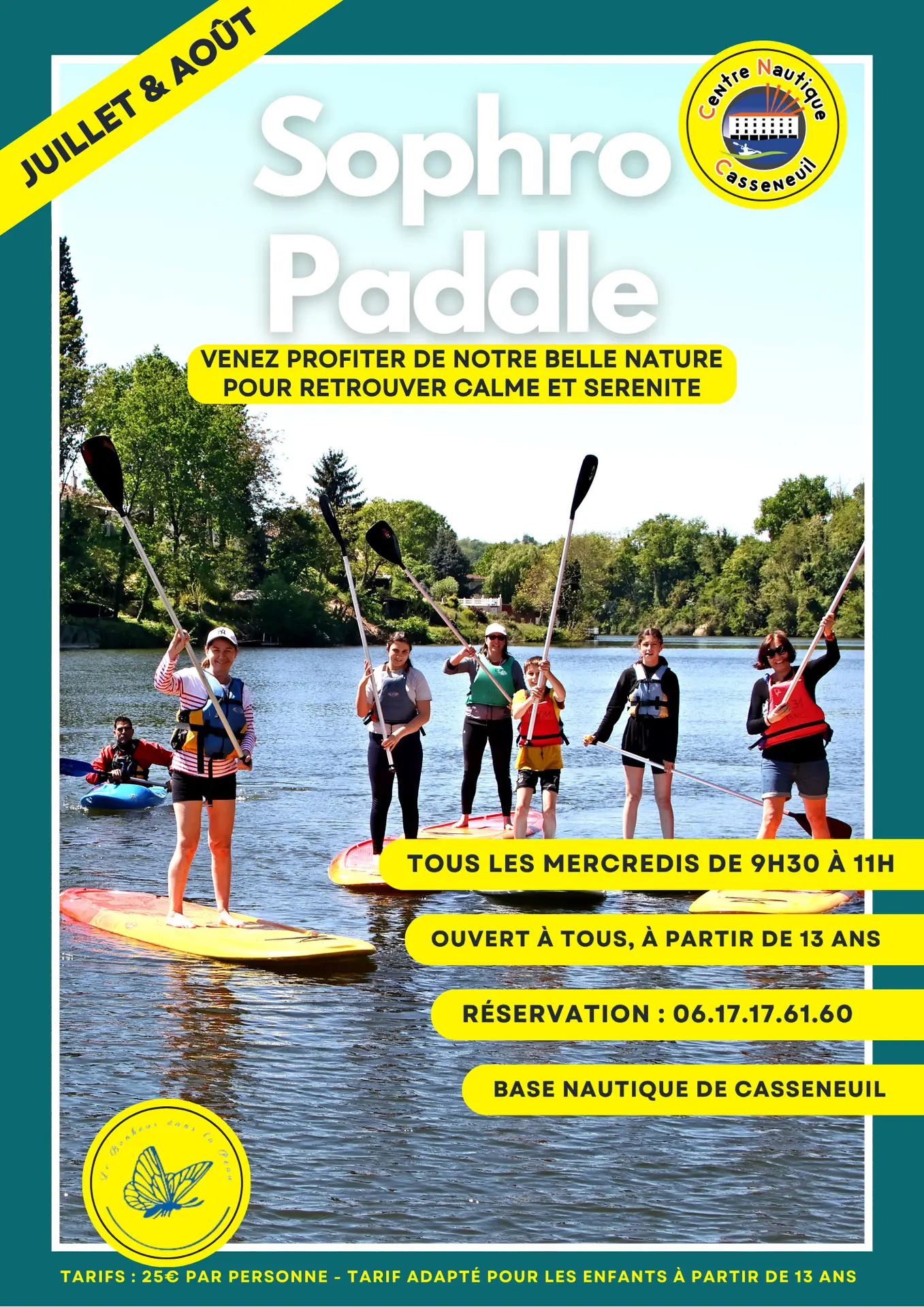 Jaune Vert Gris Anthracite Illustration Photo Moderne Formes Cadre  été Location de Paddle Affiche Poster - 1
