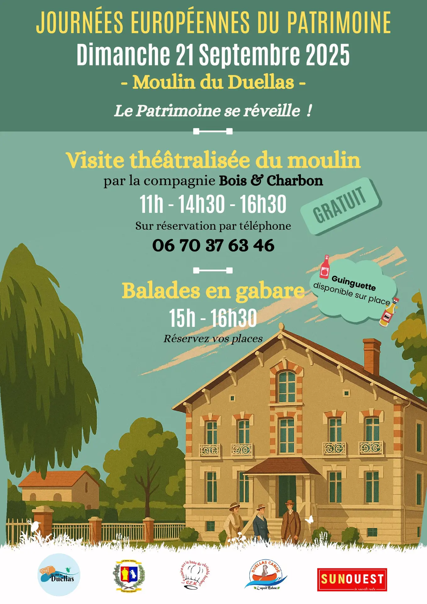 Journée -patrimoine-duellas-st-martial-vallee-isle-dordogne-perigord