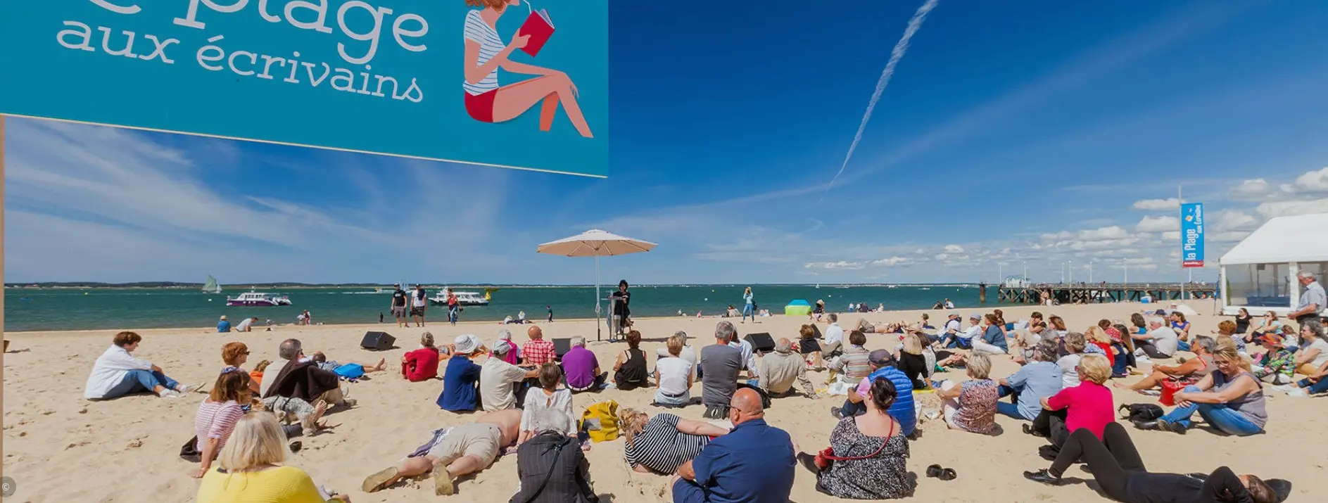 La plage aux écrivains