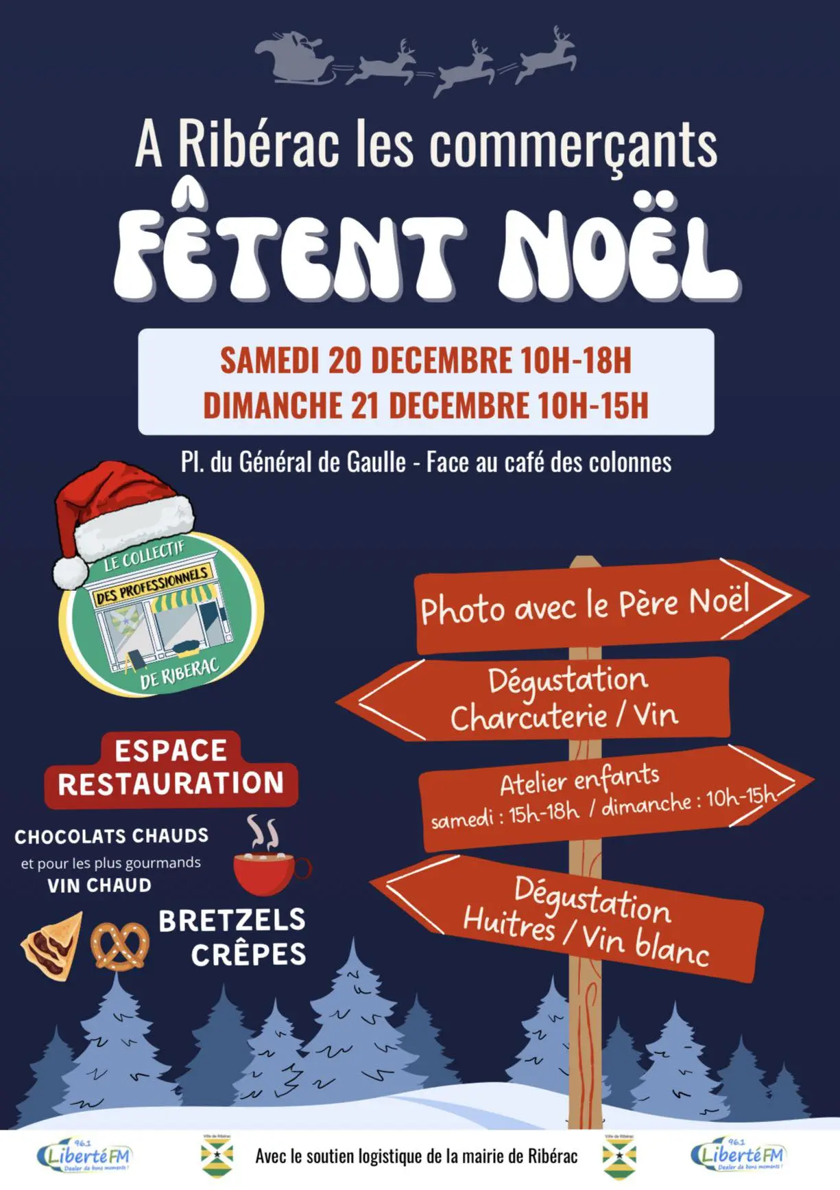 Les commerçants fêtent Noël 20 et 21 déc