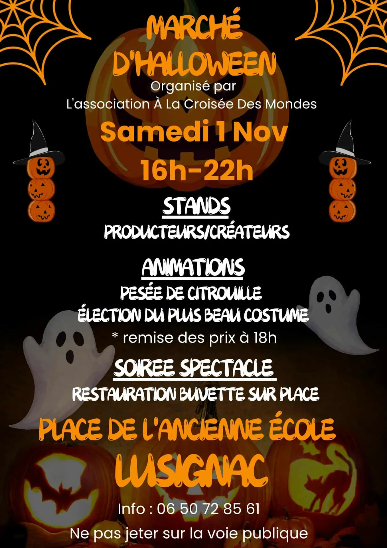 Marché Halloween Lusignac