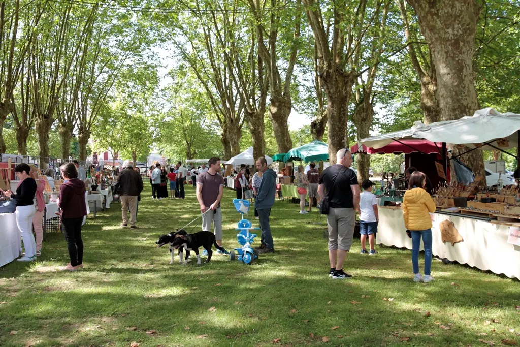 Marché créations Poyanne - visiteurs