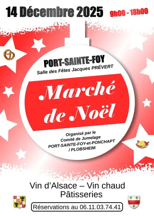 Marché de Noël - Port-Sainte-Foy-et-Ponchapt - 14 Décembre 2025