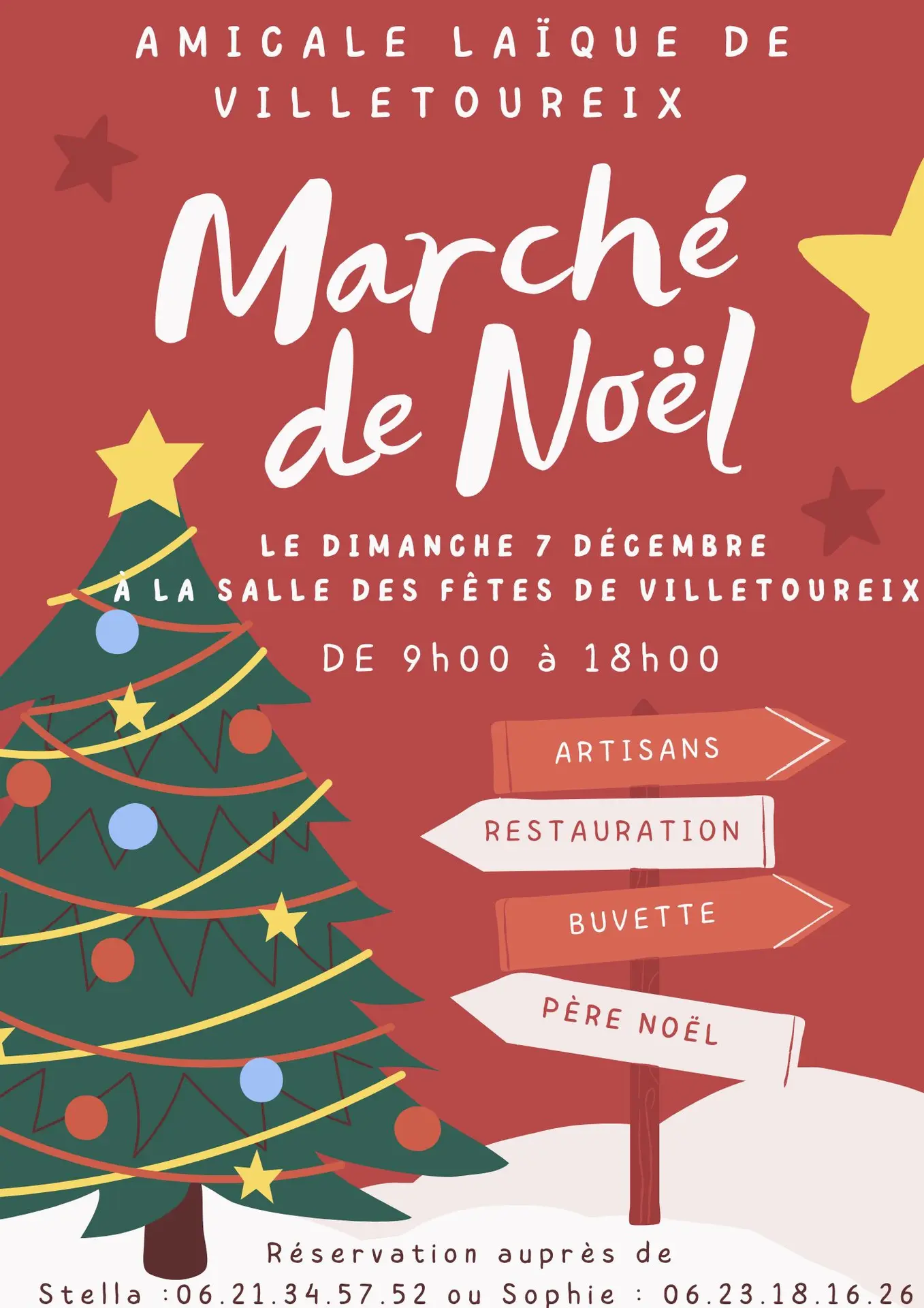 Marché de Noël villetoureix 7 décembre