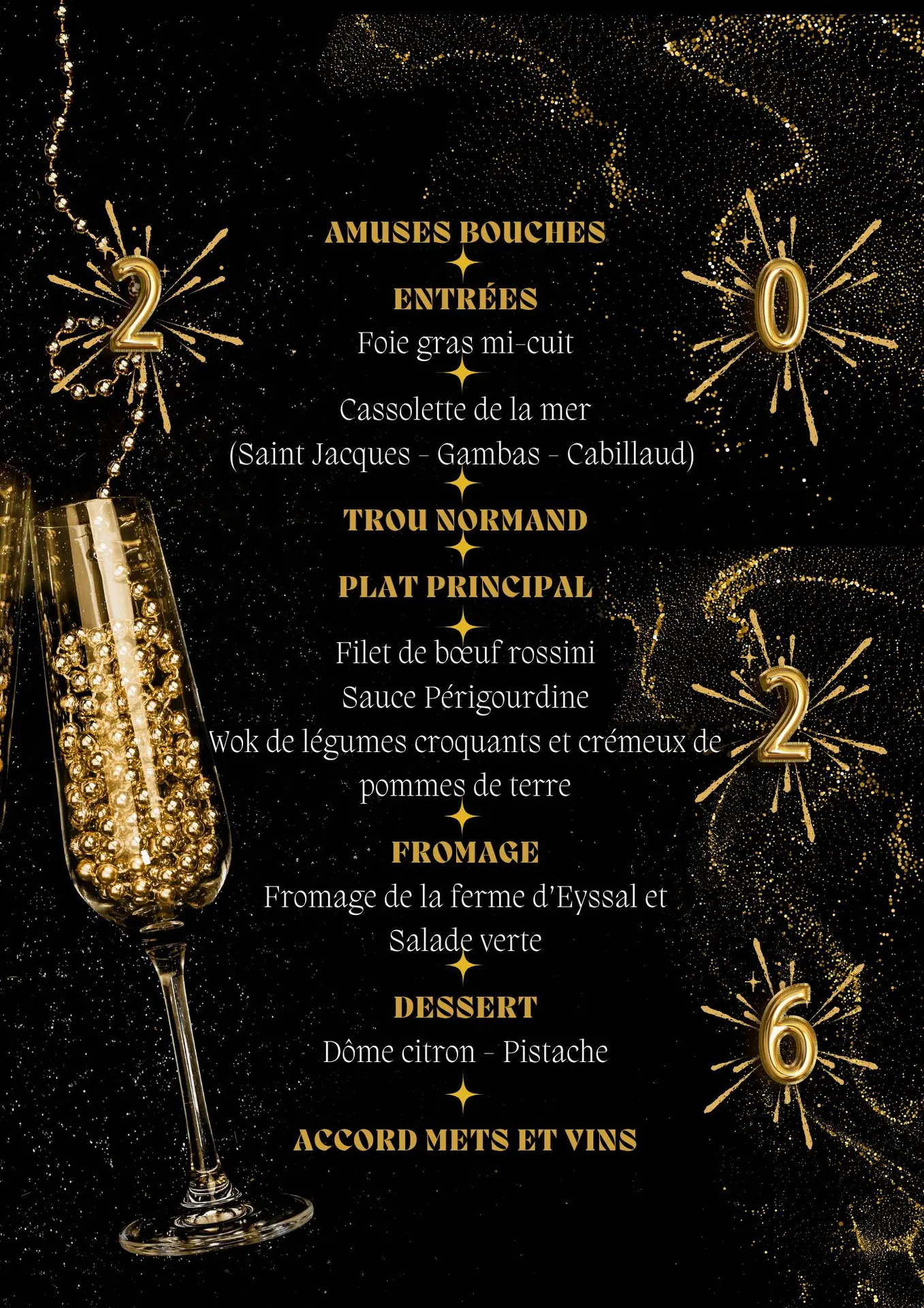 Menu Saint Sylvestre 31 Décembre 2025 - 1