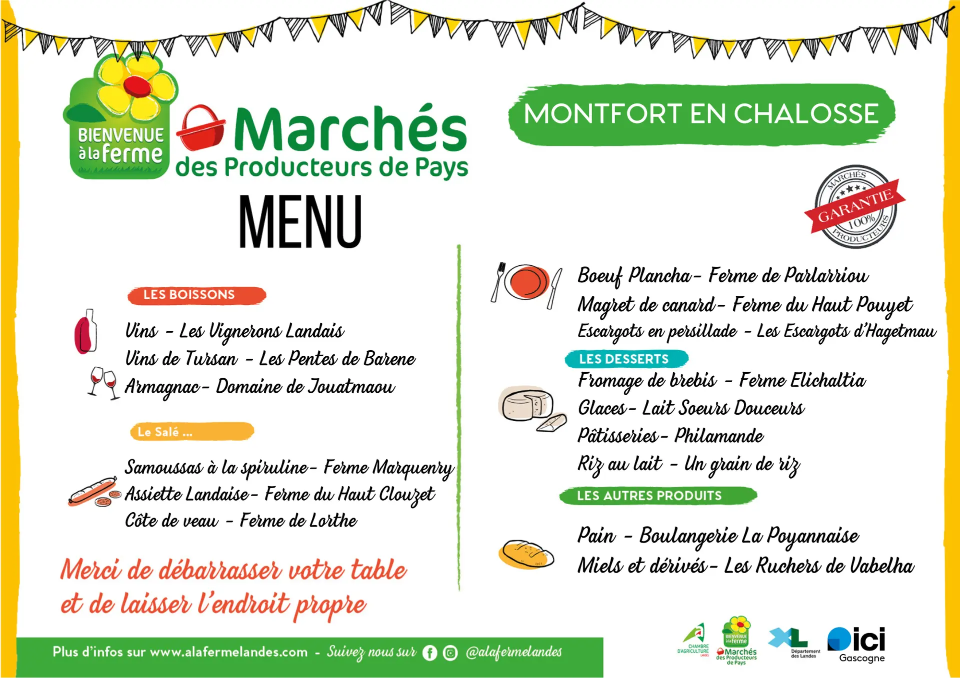 MENUS 2025 - 48 Montfort 2025