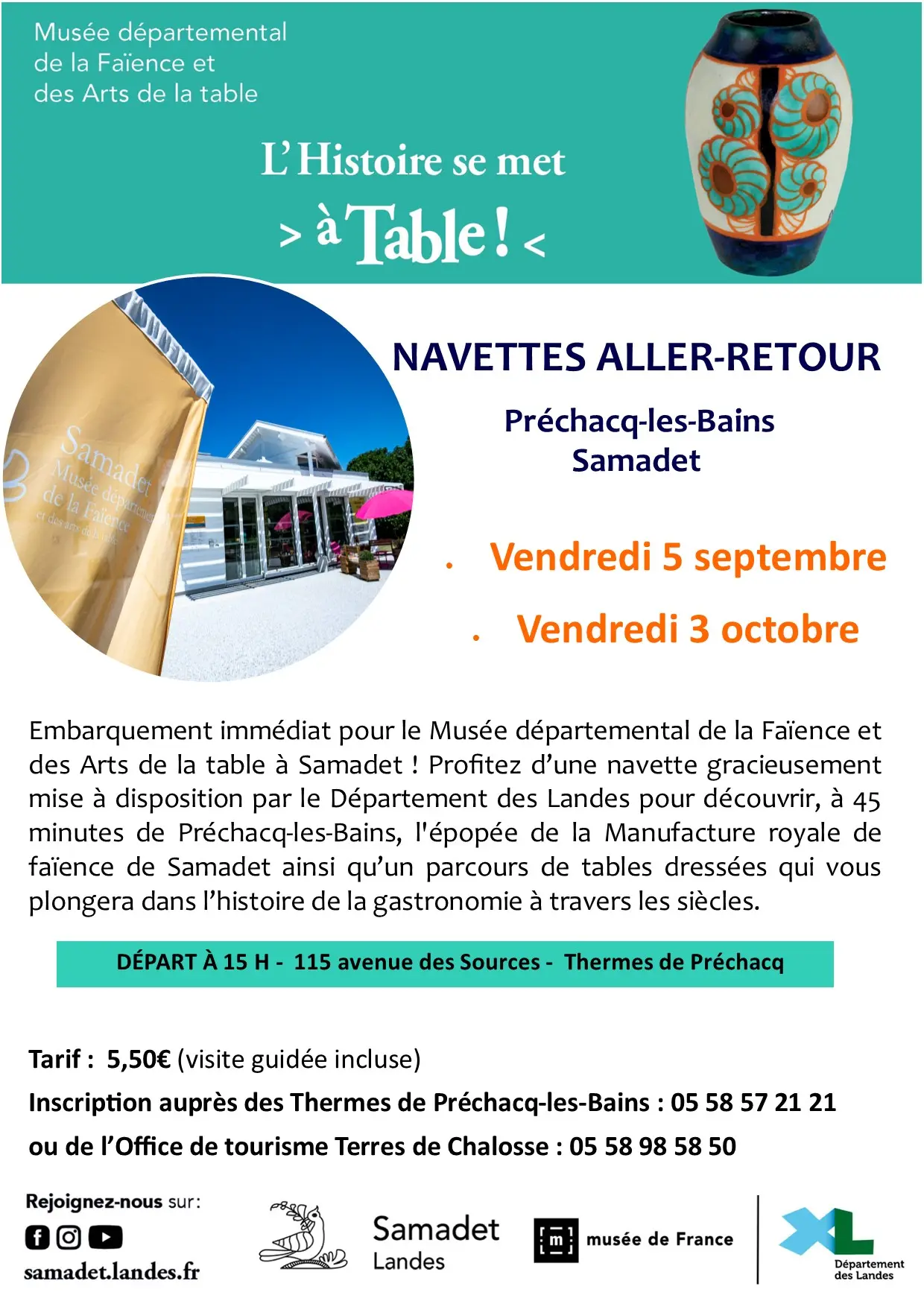 Navettes Musée de la faience