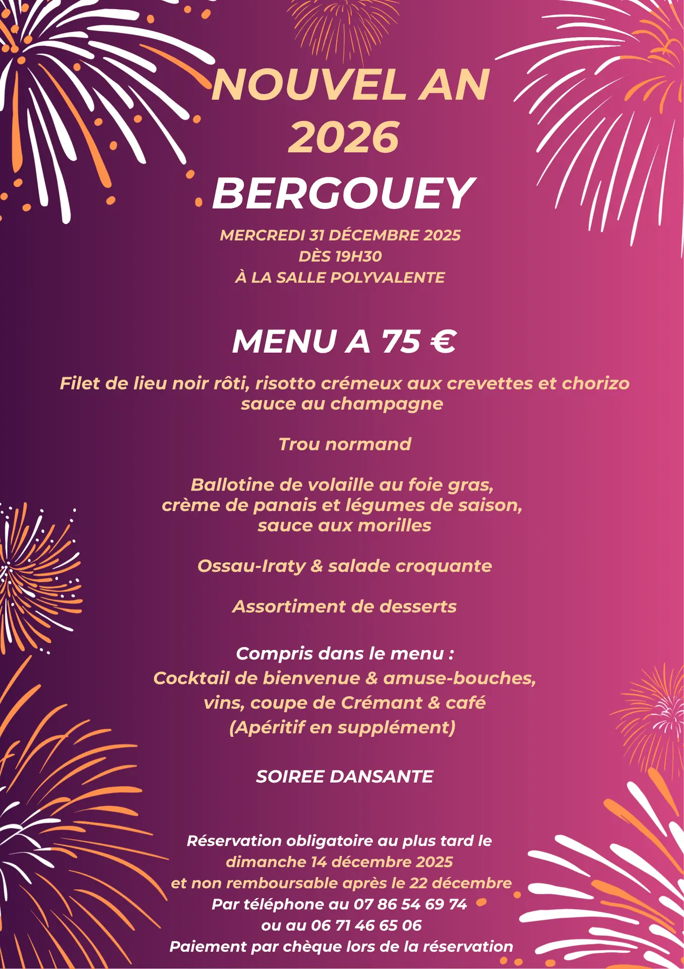 Nouvel an BERGOUEY