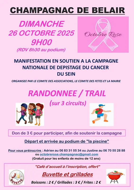 Octobre rose Champagnac
