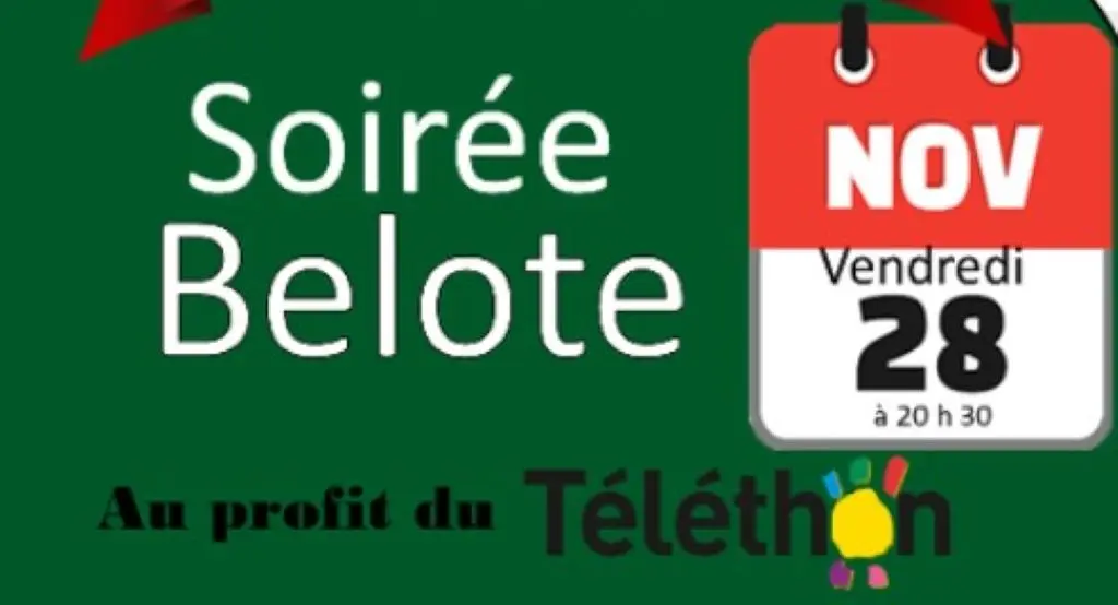 Soirée belote téléthon