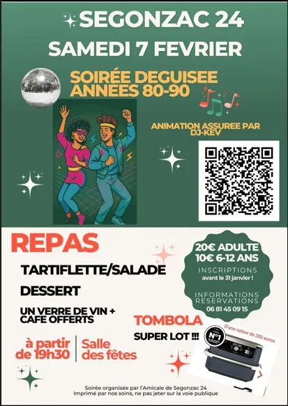 Soirée déguisée Segonzac