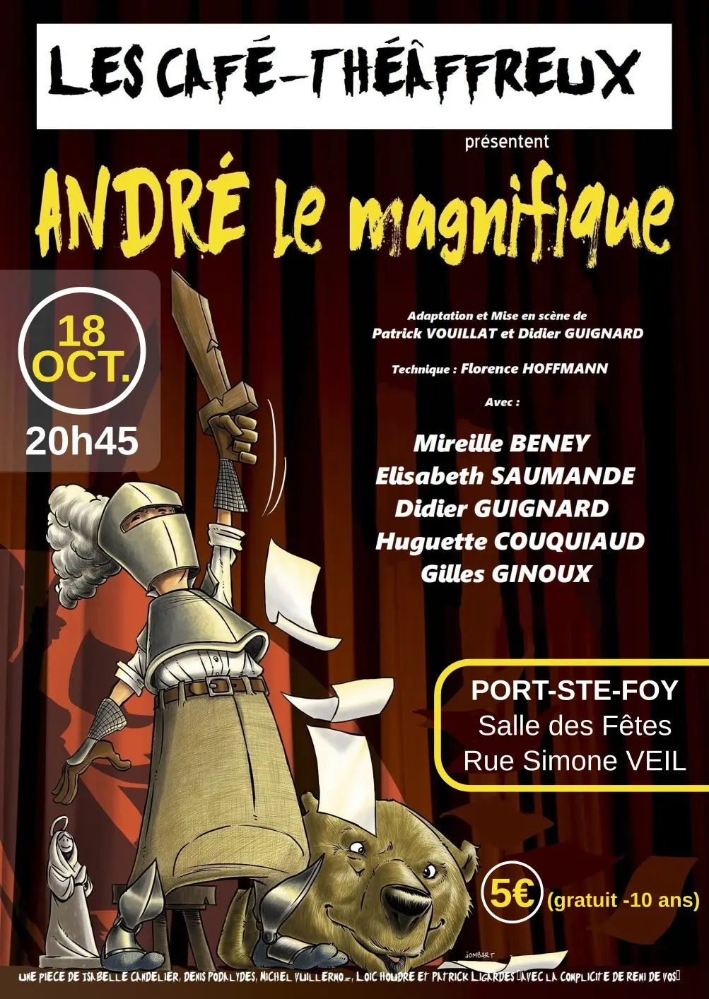 Théâtre André le Magnifique par les Café-Théaffreux - 18 Octobre 2025