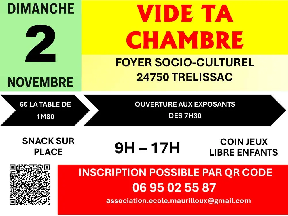 Vide ta chambre - Trélissac