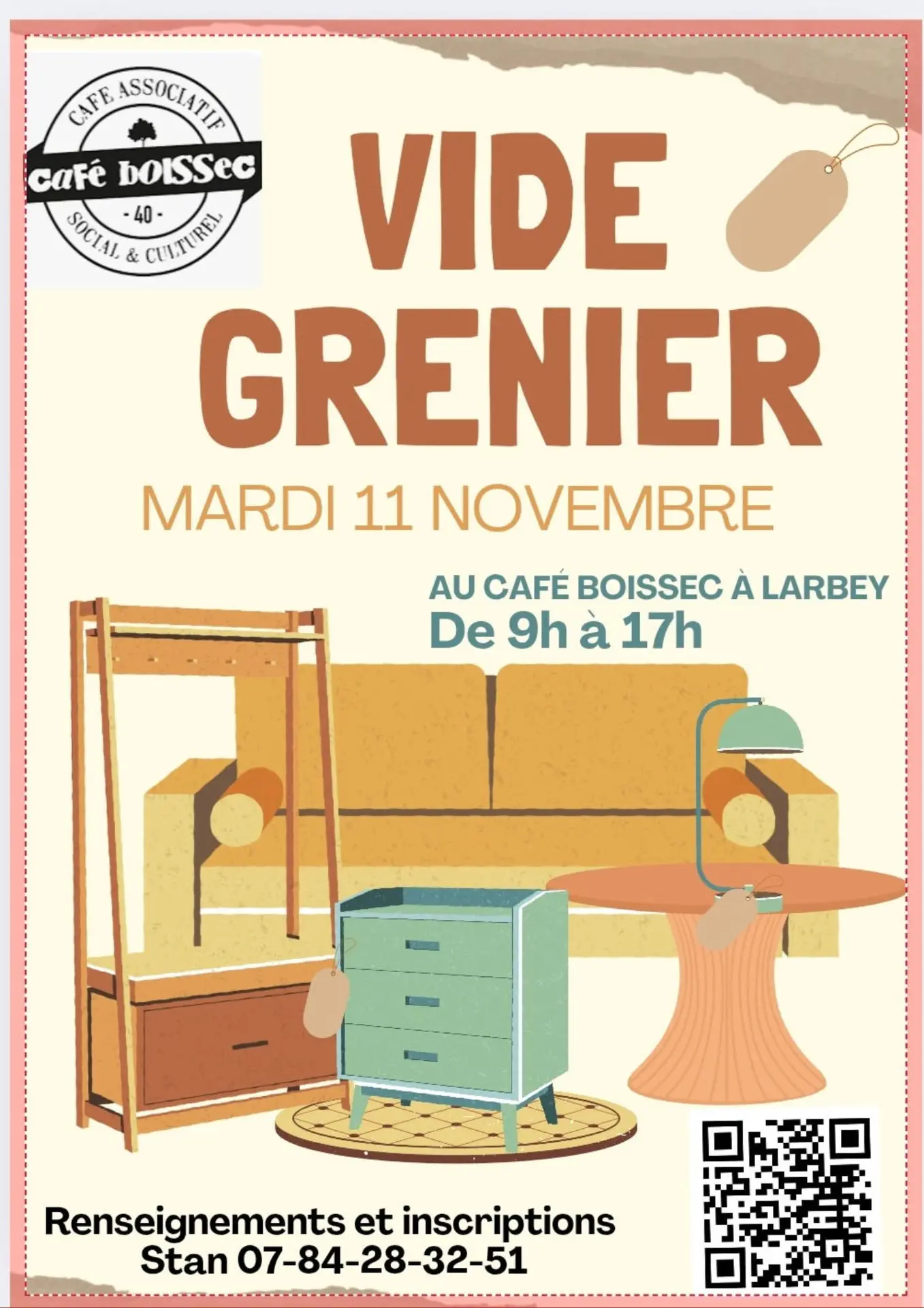 Vide grenier Boissec 11 NOV