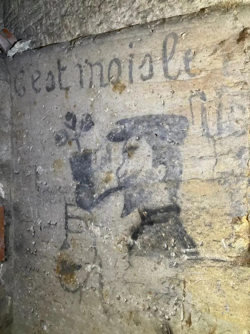 Visite de la carrière, dessin de carrier