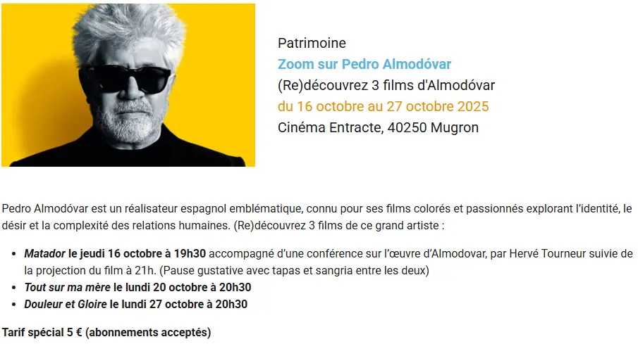 Zoom Pedro Almodovar 16-27 OTC