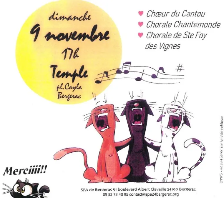 choeurs pour les animaux