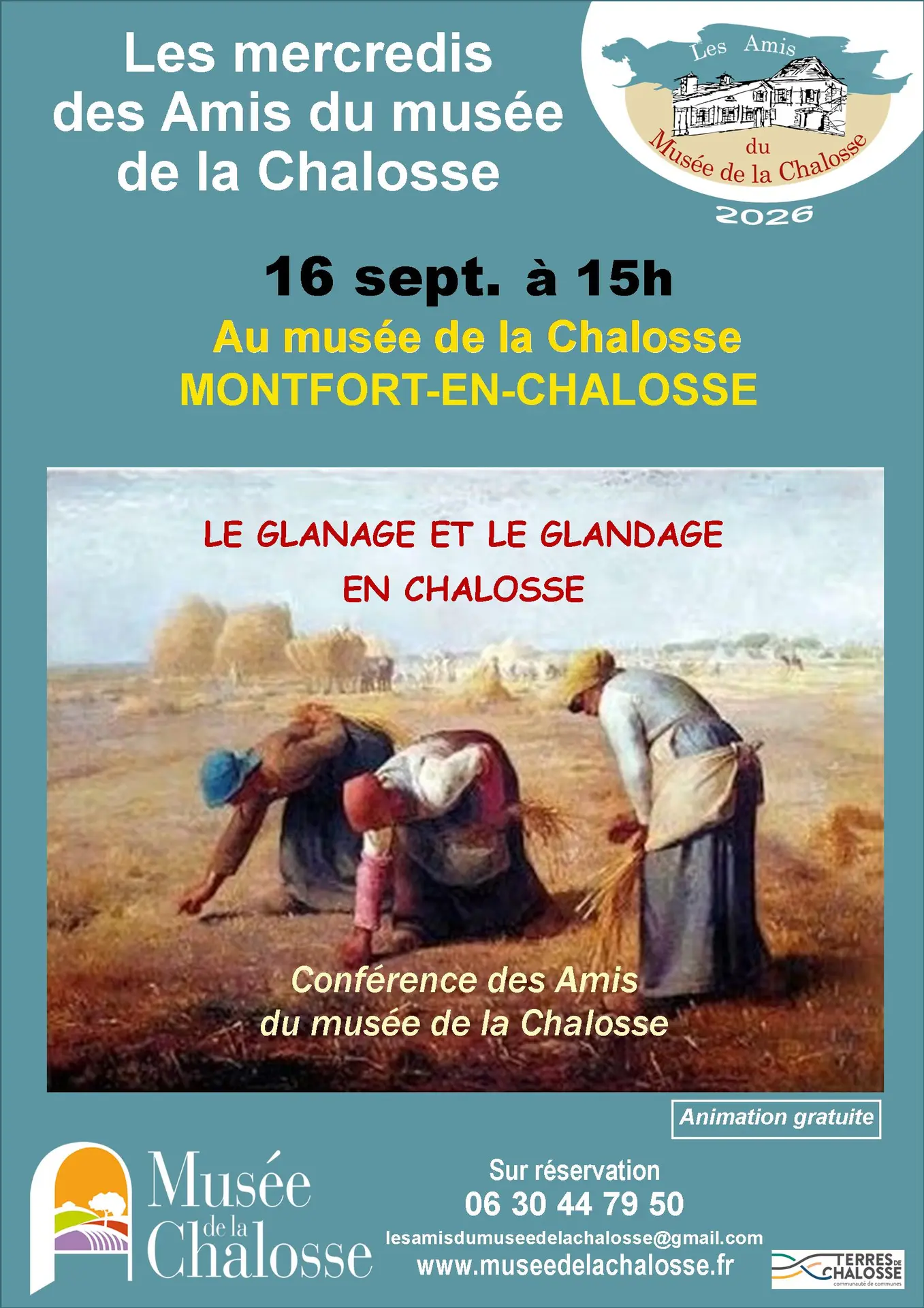 conférence le glanage et  le glandage en Chalosse 16 SEPT