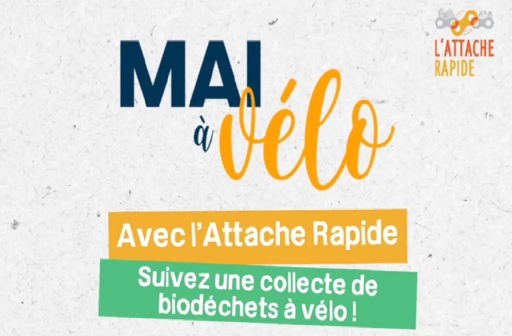 mai à vélo biodéchets