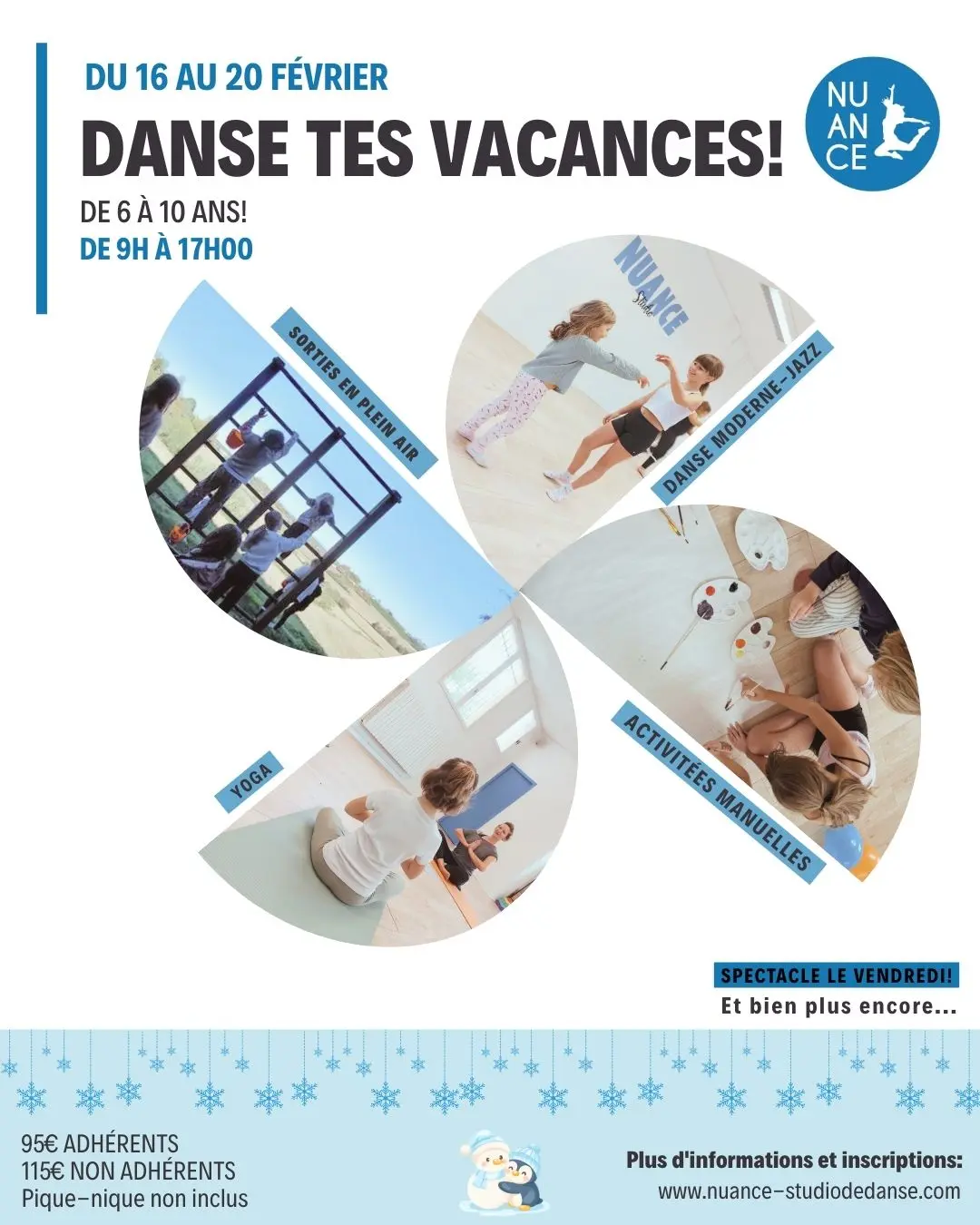 Publication Instagram Annonce Information  Inscriptions Centre de loisirs Vacances Hiver Enfants Photos (Publication Instagram (4:5)) - 1