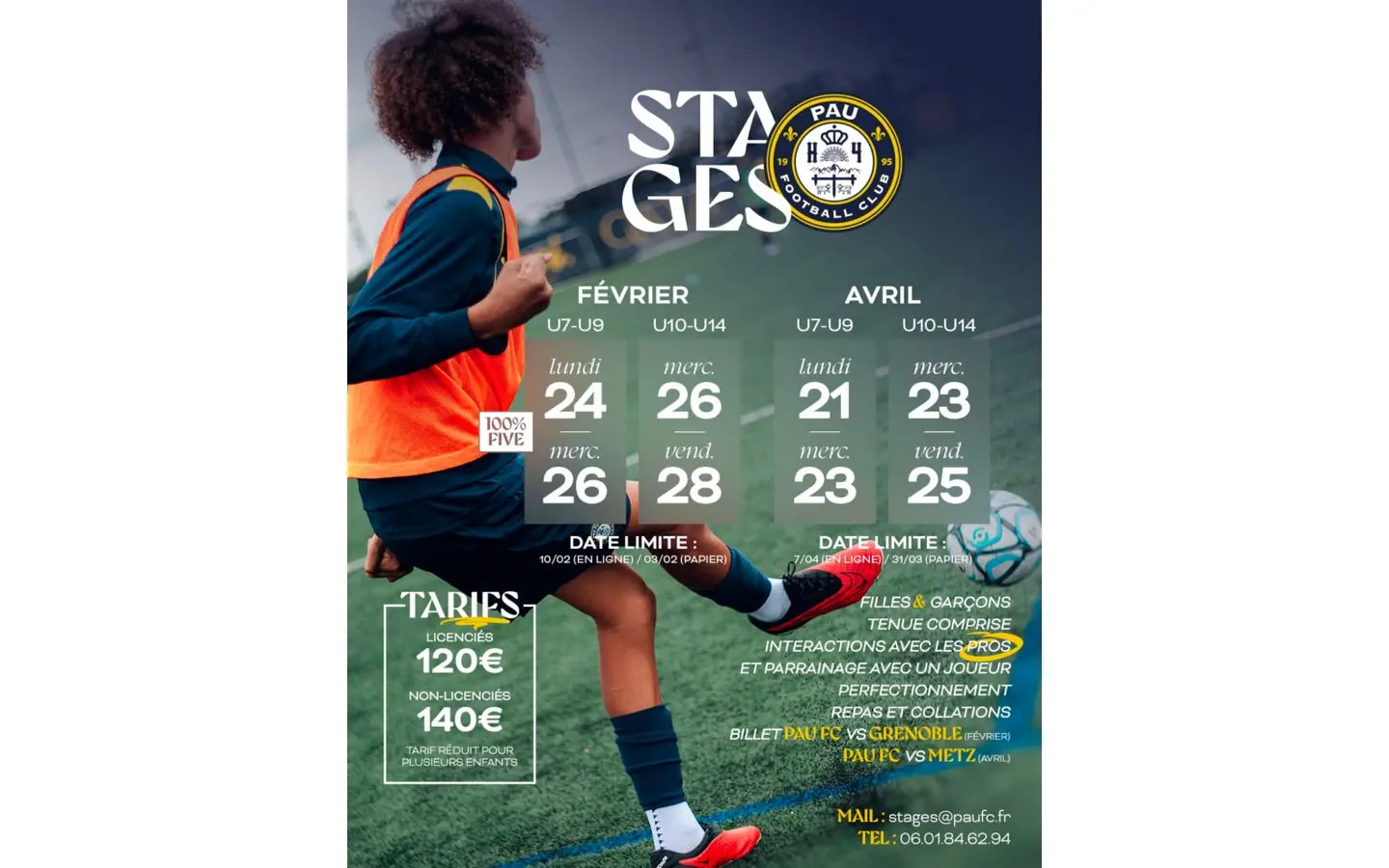 stages pau fc avril