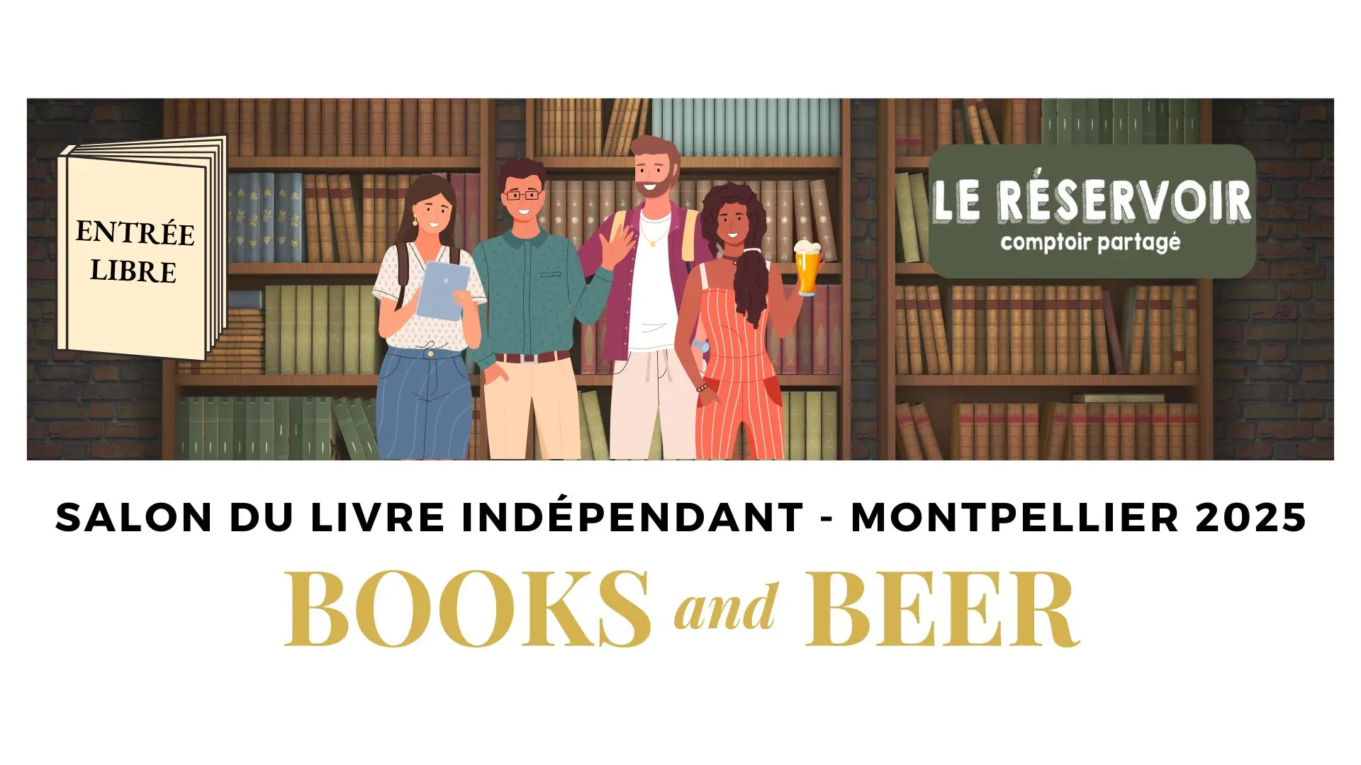 SALON DU LIVRE INDÉPENDANT DE MONTPELLIER BOOK AND BEER