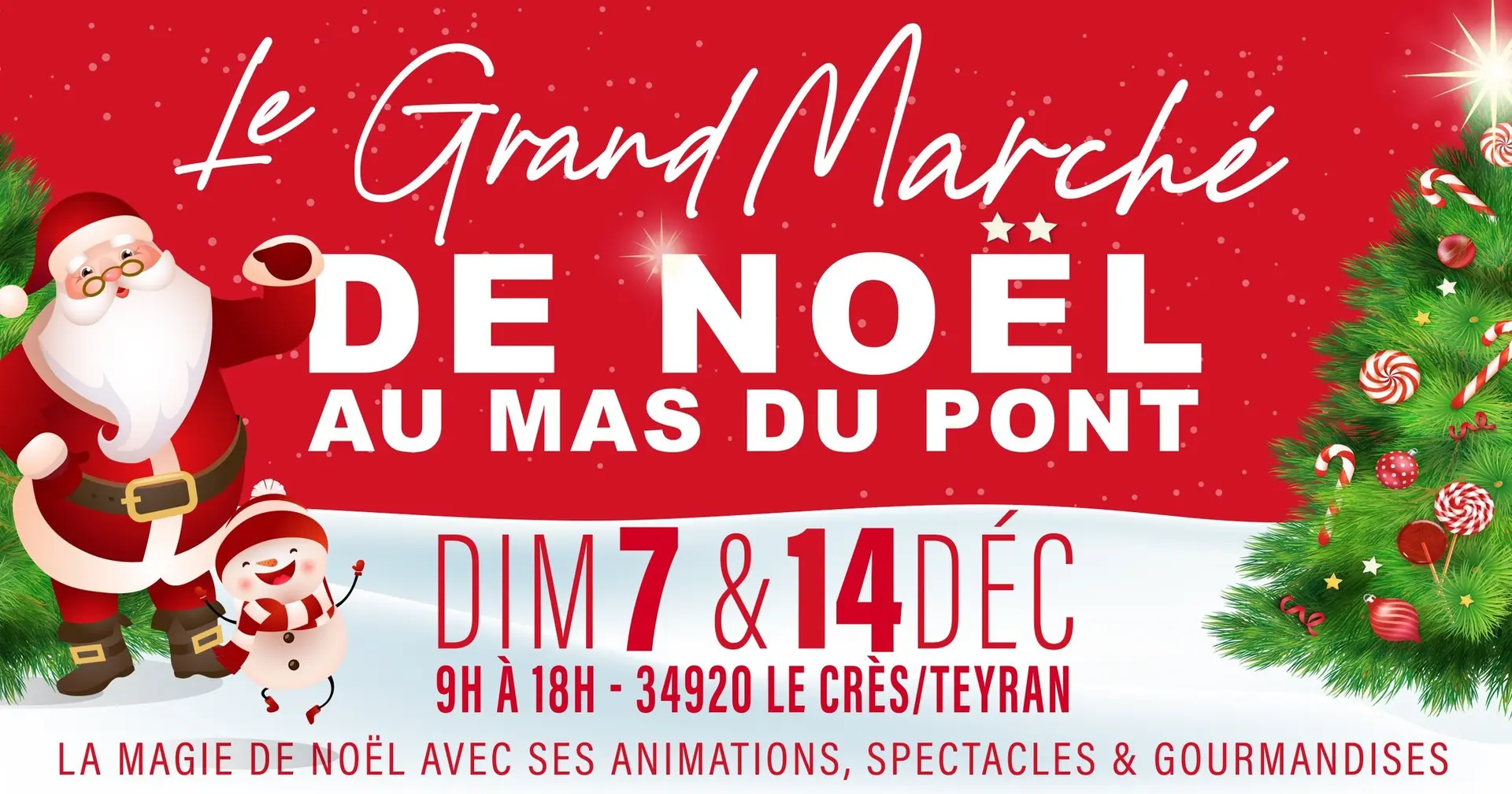 GRAND MARCHÉ DE NOËL AU MAS DU PONT
