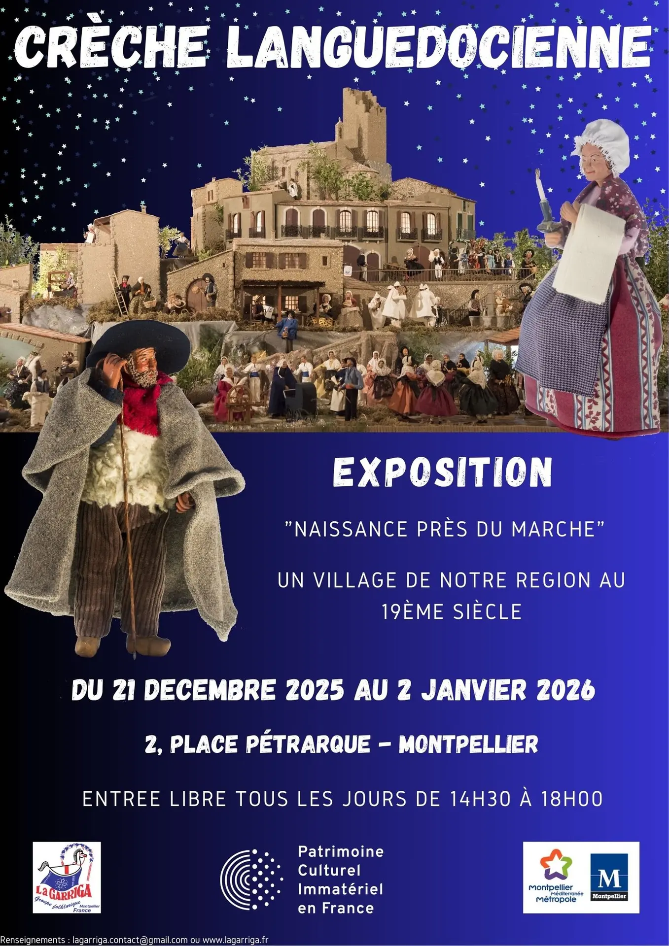 Crèche de Noël languedocienne